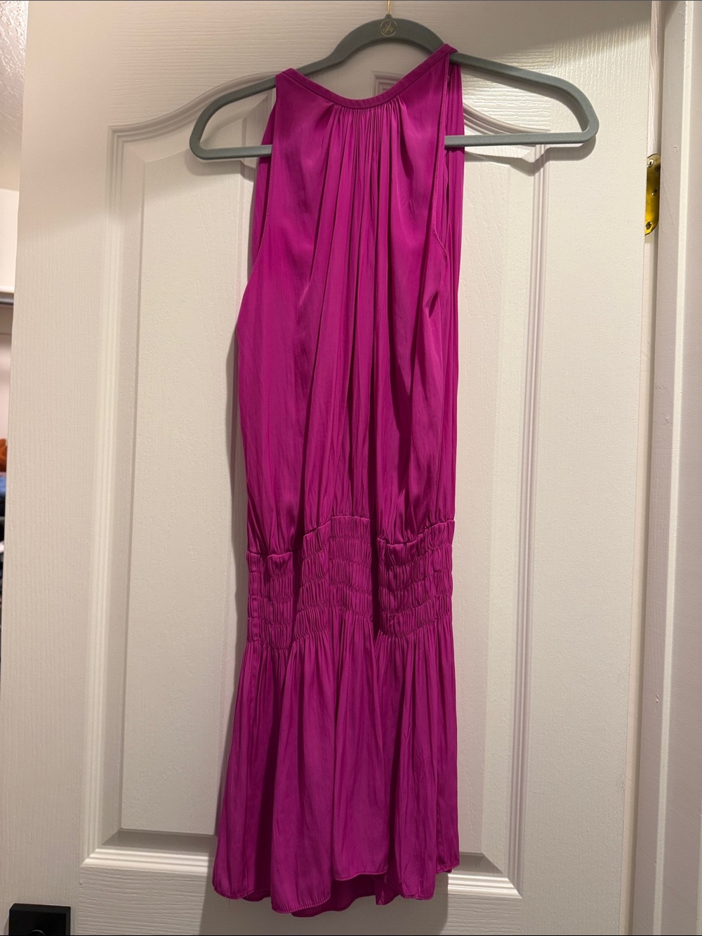 Ramy Brook Magenta Halter Midi Dress